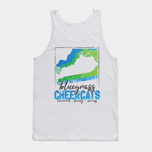 Teamwork * Family * Success (For Light Shirts) Tank Top by bluegrasscheercats